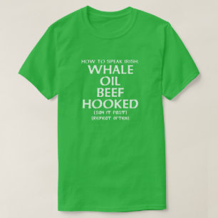 Så här talar du iriska: VINOLJESKÖTT HOOKED T Shirt