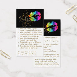 Så här tillämpar du & tips - Regnbåge Läppar Visitkort