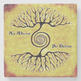 Så här under.Livets träd Underlägg Andlig Sten