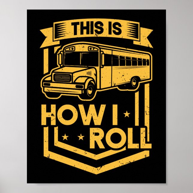 Så här uppskattar jag drivrutin i Roll School Buss Poster (Framsidan)