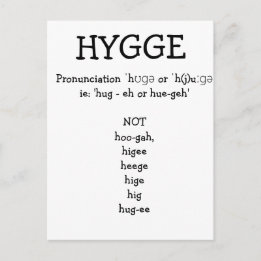 Så här uttalar du SAY HYGGE Funny Anpassningsbar Vykort