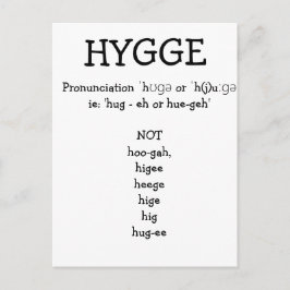 Så här uttalar du SAY HYGGE Funny Anpassningsbar Vykort