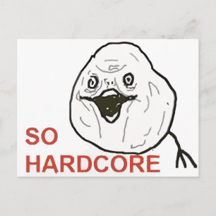 Så hardcore vykort