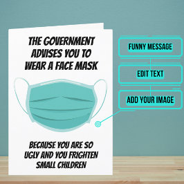 Så härligt att du behöver en Ansikte Mask-födelsed Kort
