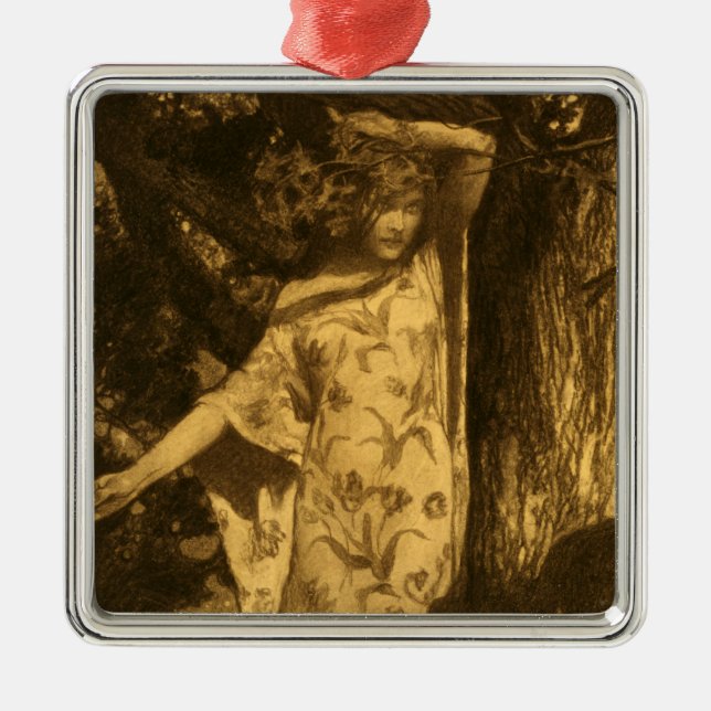 Så hemsökt Moonlight Guardians på natten Julgransprydnad Metall (Framsidan)