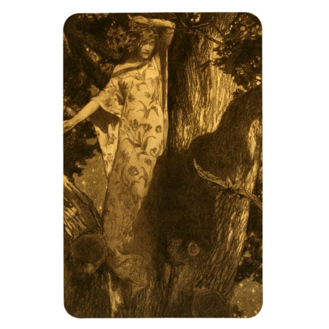 Så hemsökt Moonlight Guardians på natten Magnet (Vertikal)