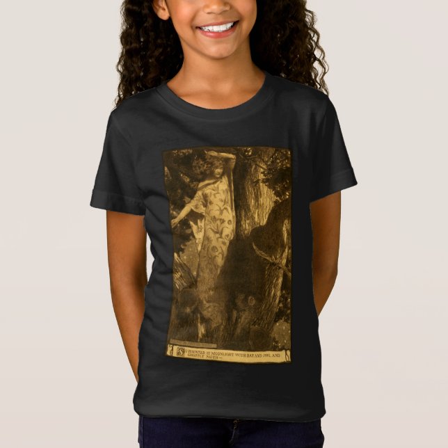 Så hemsökt Moonlight Guardians på natten T Shirt (Framsida)