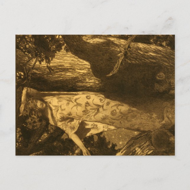 Så hemsökt Moonlight Guardians på natten Vykort (Framsida)