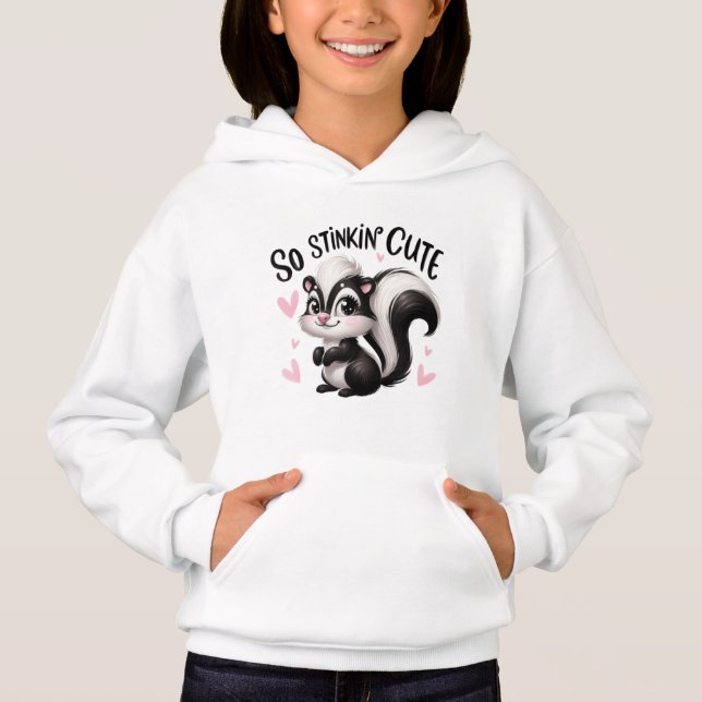 Så himla sött skunkkonst t shirt (Framsida)