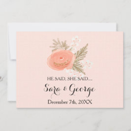 sa hon: "möhippa-jaktkort" inbjudningar