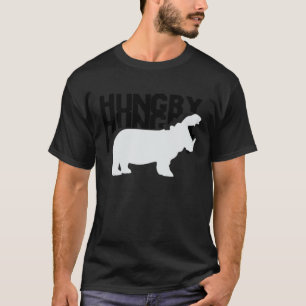 Så Hungrig Hippo T-criits Funny Cute Hippopotamus T Shirt