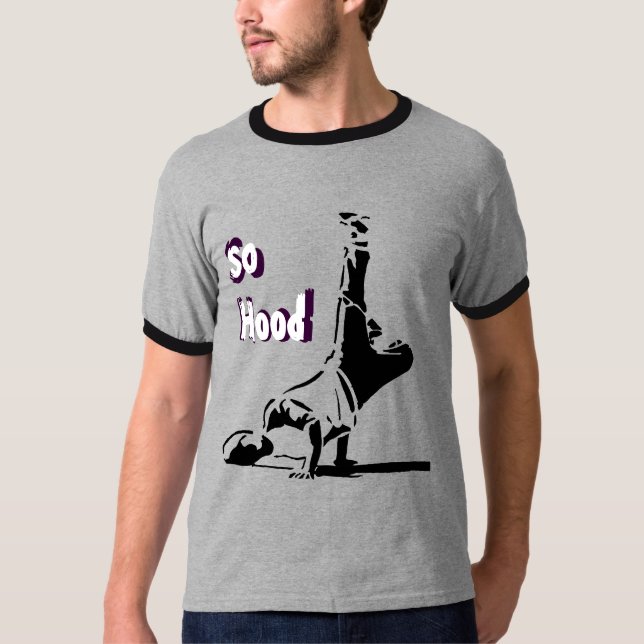 Så huva hip hop dansar t-shirt (Framsida)