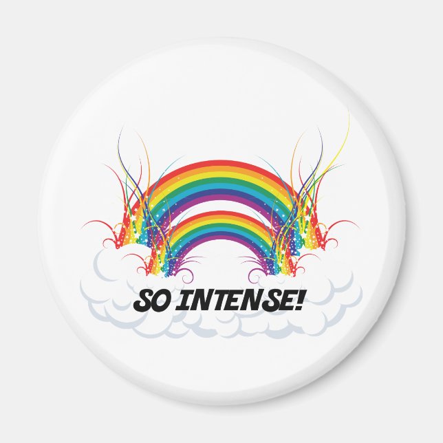 SÅ INTENSE DUBBLA RAINBOW MAGNET (Framsidan)