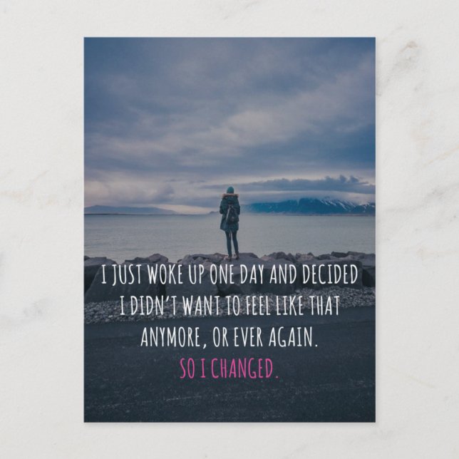 Så jag ändrade citat vykort (Framsida)