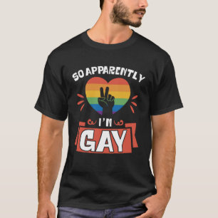 Så jag är Gay Cute som kommer ut i Announcemen T Shirt