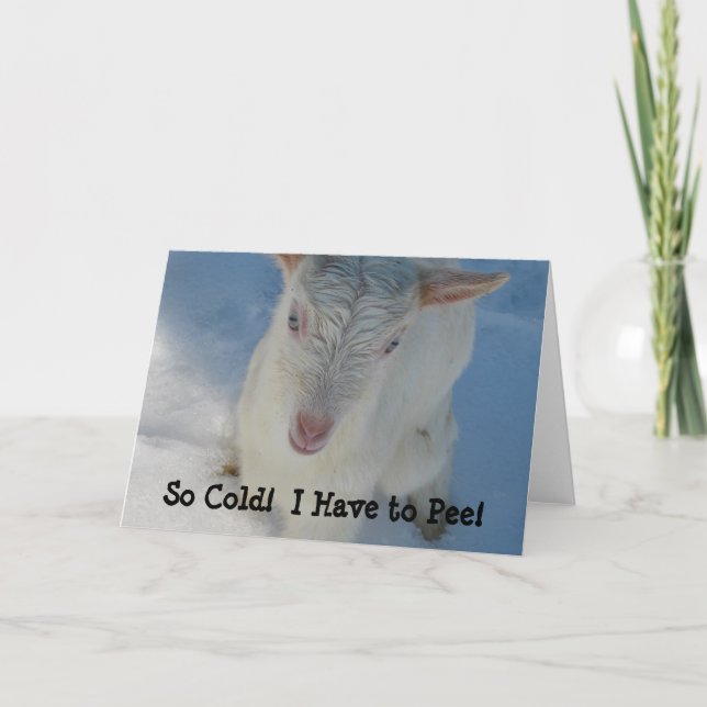 Så Kallet! Jag måste Pee! Kort (Framsida)