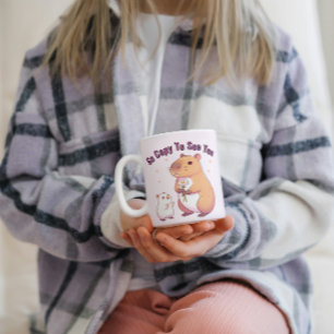 Så kapabel att träffa dig - Cute Capybara Art Kaffemugg