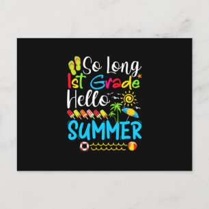 Så lång 1:a klass Hej sommar Sista skoldagen. Meddelande Vykort