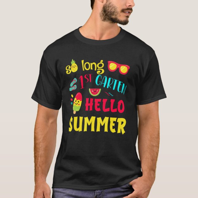 Så lång 1:a Klass-Hejen, sommarstugan Gra förra da T Shirt (Framsida)