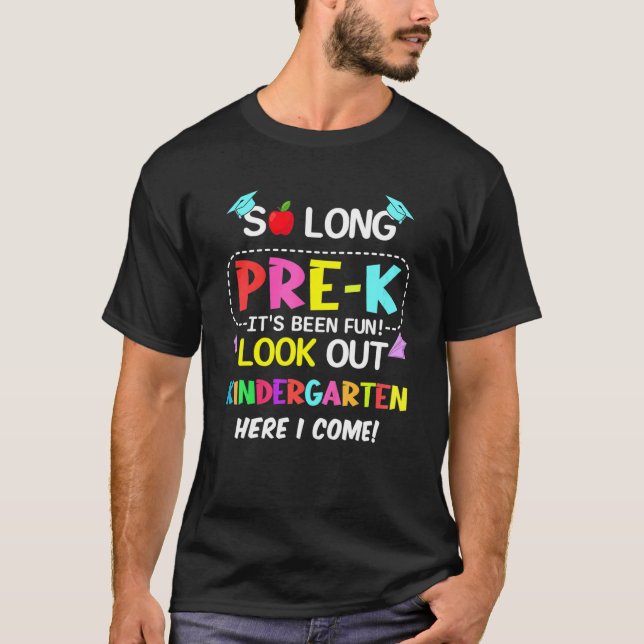 Så lång förhands-Lool Out Kindergarten T Shirt (Framsida)
