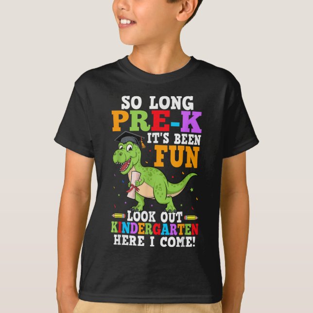 Så lång förk Preschool Studenten Kindergarten Han T Shirt (Framsida)