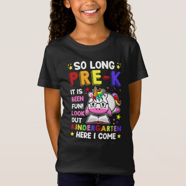 Så Lång Förskola Här Kommer Jag Till Förskoleklass T Shirt (Framsida)