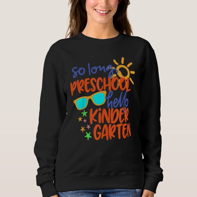 SÅ LÅNG PRESCHOL KLASS HEJ KINDERGARTEN LÄRARE T SHIRT (Framsida)