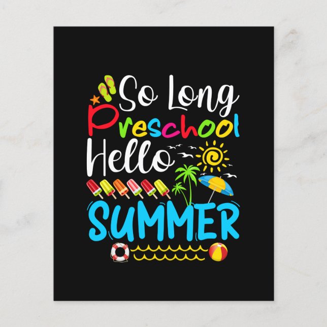 Så lång presskoolsommar Hej förra skoldagen. (Framsida)