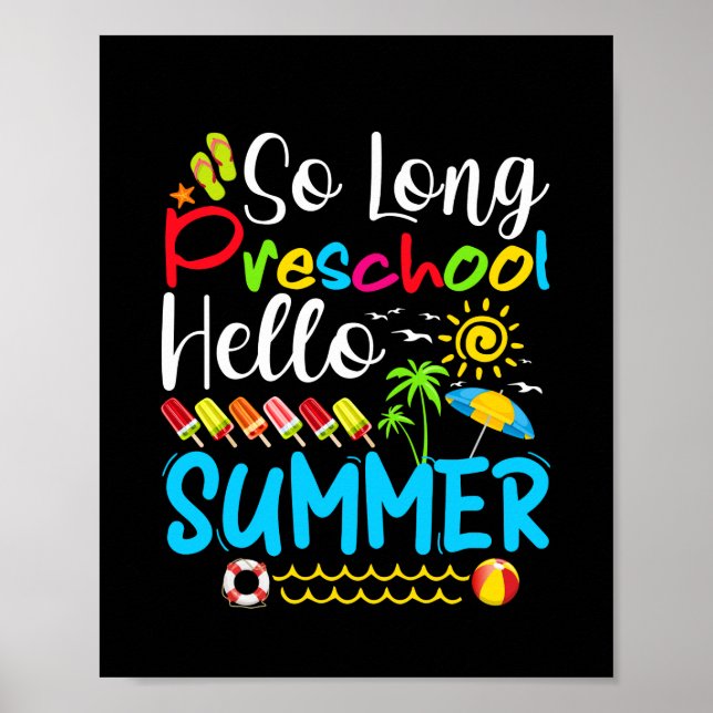 Så lång presskoolsommar Hej förra skoldagen. Poster (Framsidan)