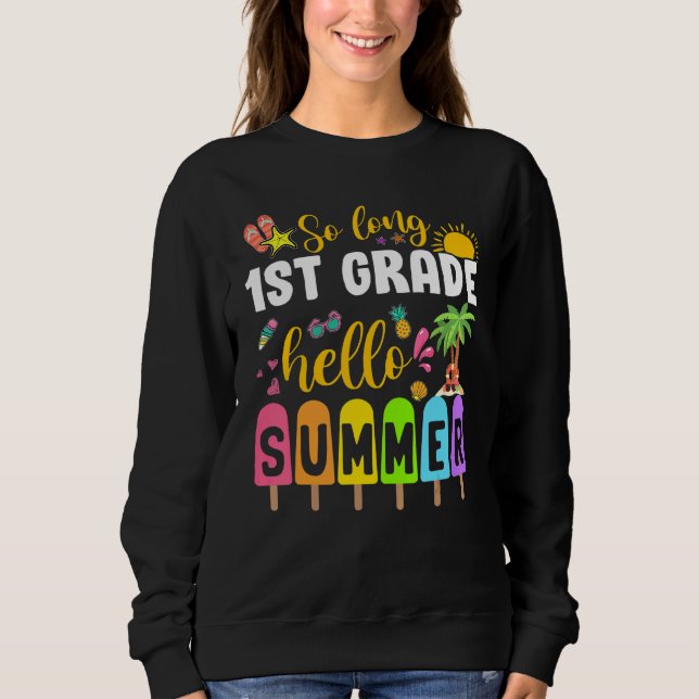 Så länge 1:a Klass-Hejen, sommarpopulär isgrädda T Shirt (Framsida)