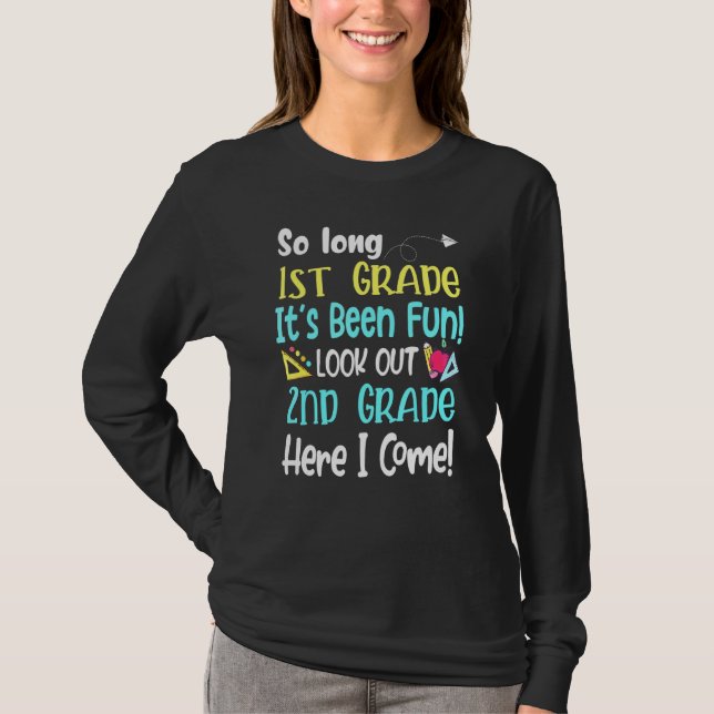 Så länge 1:a Klass, titta på 2:a Klass Lärarstudie T Shirt (Framsida)