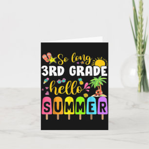 Så länge 3:e klass Hej sommarlov Sista dagen Kort