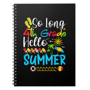 Så länge 4:e klass Hej sommar Sista skoldagen. Anteckningsbok