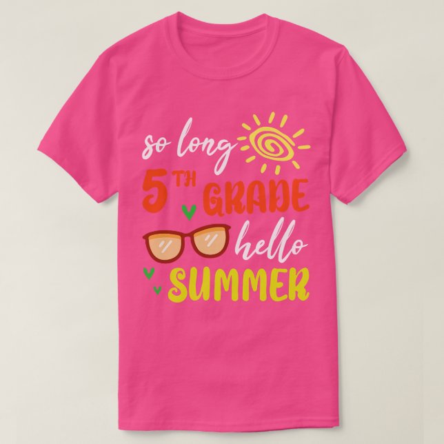 Så länge 5:e Klass Klass Hej Senio Student T Shirt (Design framsida)