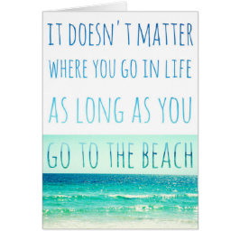 Så länge du går till visitkortet hälsningskort