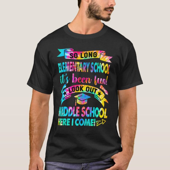 Så länge Elementärskolan tittar ut i Mitten skola  T Shirt (Framsida)