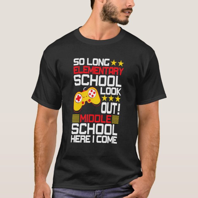 Så länge Elementärskolan tittar ut i Mitten skola  T Shirt (Framsida)