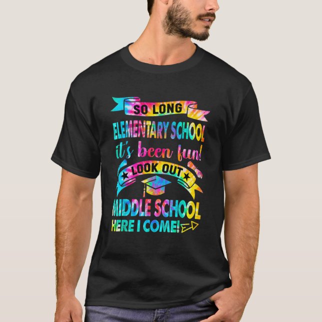 Så länge Elementärskolan tittar ut i Mitten T Shirt (Framsida)