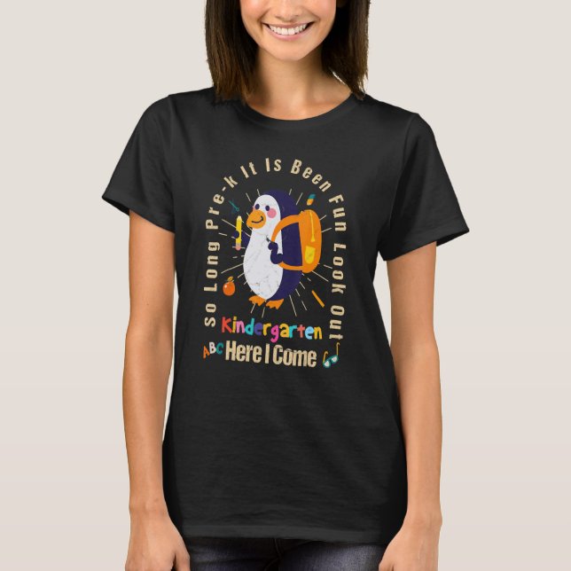 Så länge före K Kindergarten här i Kom Studenten T Shirt (Framsida)