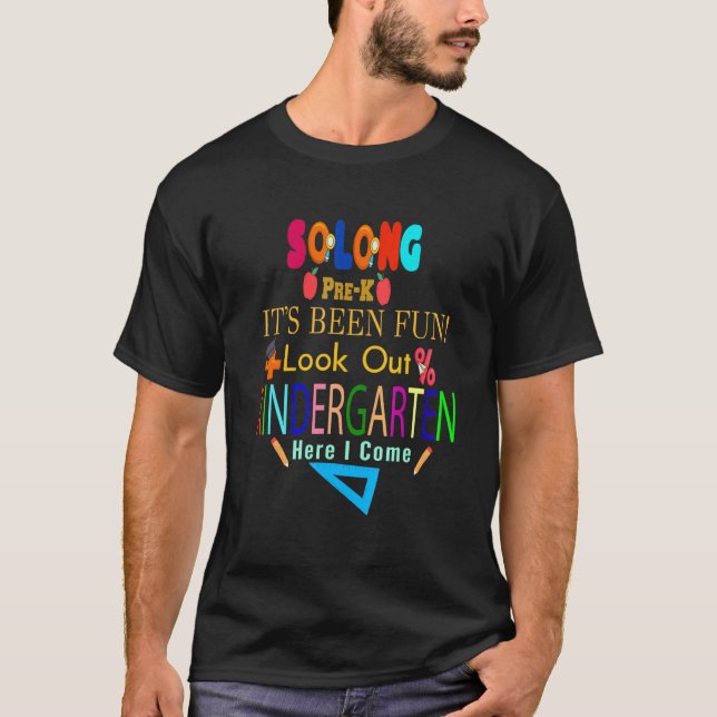 Så länge före K Kindergarten här i Kom Studenten T Shirt (Framsida)