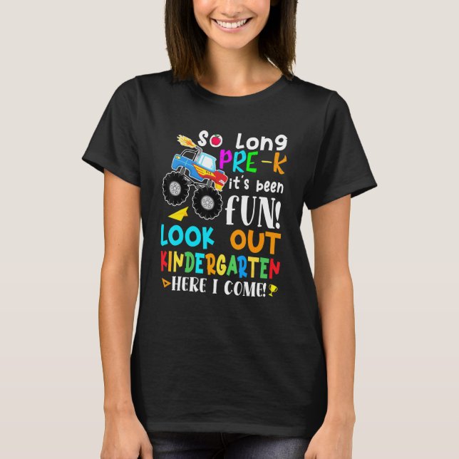 Så länge förK Kindergarten här i Kom Monster Tru T Shirt (Framsida)