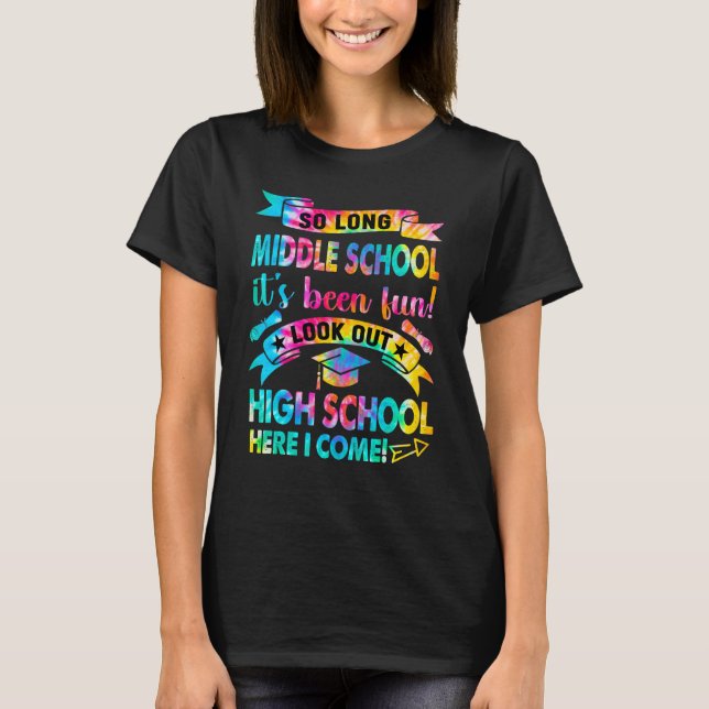 Så länge i Mitten-skolan, se högskolan här i T Shirt (Framsida)