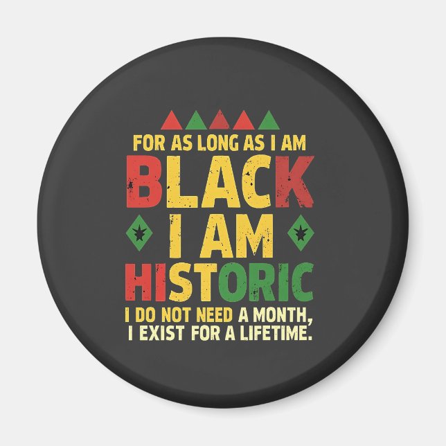 Så länge jag är svart är jag historisk magnet (Framsidan)
