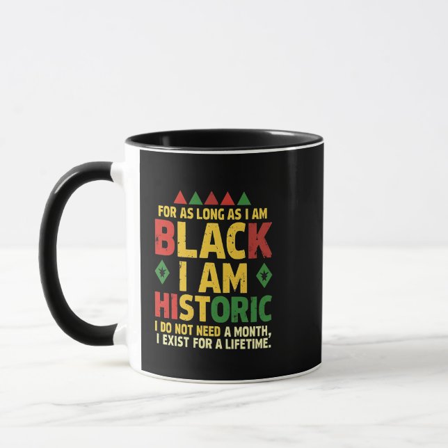 Så länge jag är svart är jag historisk mugg (Vänster)