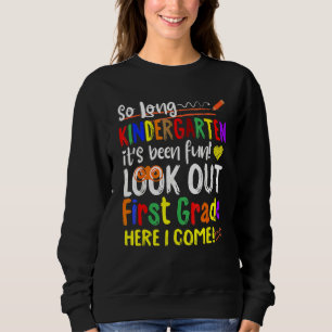 Så länge Kindergarten här Kom 1 Klass Kids Grad T Shirt