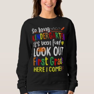 Så länge Kindergarten här Kom 1 Klass Kids Grad T Shirt