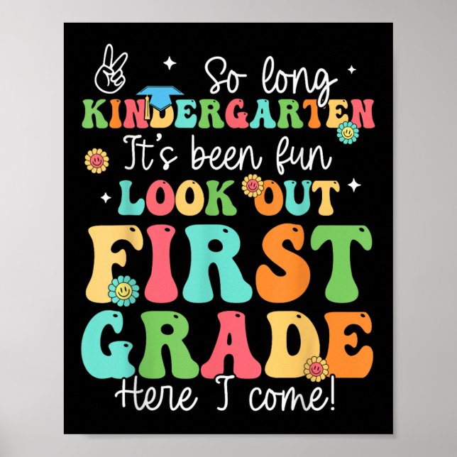 Så länge Kindergarten Student 1:a Klass Poster (Framsidan)