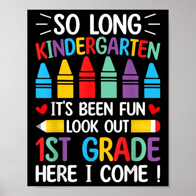 Så länge Kindergarten Studenten Klass 1 Poster (Framsidan)