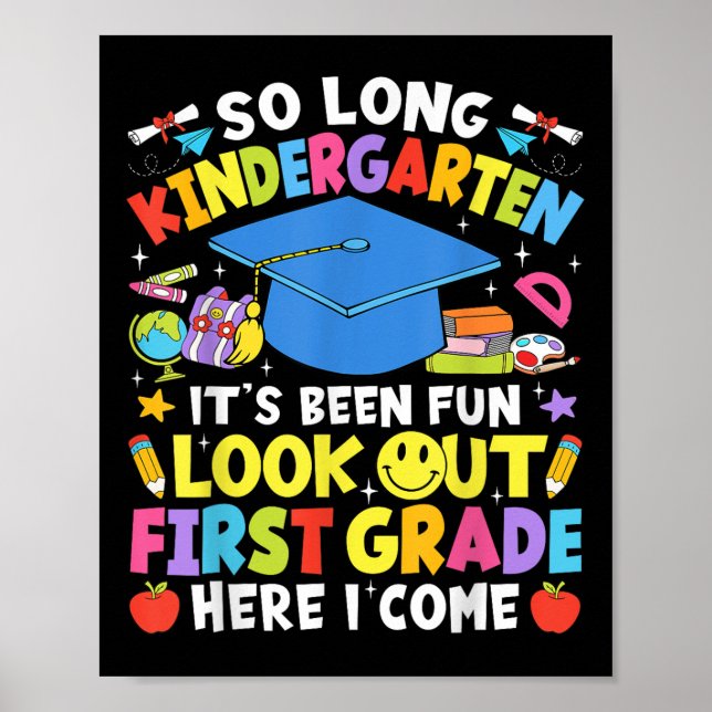 Så länge Kindergarten Studenten Klass 1 Poster (Framsidan)
