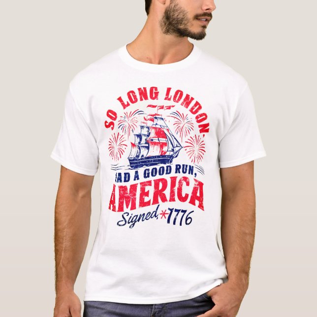 Så länge London hade Bra Springa Funny Självständi T Shirt (Framsida)
